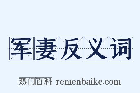 军妻反义词是什么意思的图片